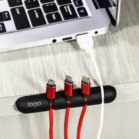 Kabel organisator Silikon USB-Kabel wickler Desktop Ordentliche Verwaltungs clips Kabel halter für Maus-Kopfhörer-Kabel organisator