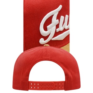 <span class=keywords><strong>Gorra</strong></span> Personalizada de 6 Paneles, Negra, Acrílica, <span class=keywords><strong>Cerrada</strong></span>, Ajustable, con Logotipo Bordado en 3D, Visera Inferior <span class=keywords><strong>Roja</strong></span>, Estilo Hip Hop, Cierre a Presión - Product Image 3