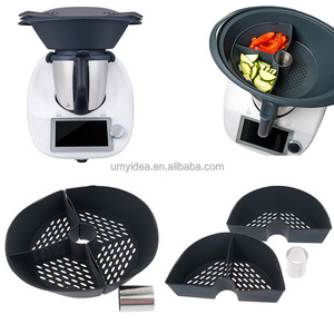 Pour <span class=keywords><strong>Thermomix</strong></span> Varoma Chambre de cuisson à vapeur Demi-quart Diviseur Silicone, Séparateur de salle de cuisson à vapeur Compatible avec TM5 TM6 TM31 - Product Image 1