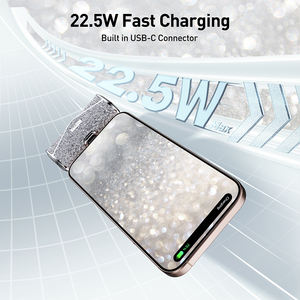 Cargador Portátil de Alta Calidad, Elegante, con Diseño de Diamantes, 5000 mAh, Tamaño de Lápiz Labial, Carga Rápida de 22.5 W, para Mujer, Regalo de Lujo - Product Image 3