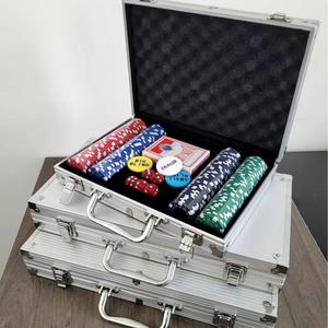 Juego de Fichas de Póker Nuevo y en Oferta, Juego de Fichas Texas Hold'em, Caja de Fichas Portátil - Product Image 2