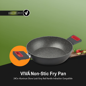 Sartén Antiadherente de Aluminio (24cm) VIVÀ Gris y Rojo 2256 - Product Image 3