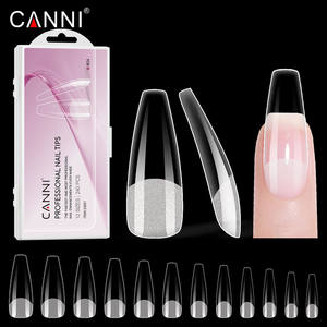 CANNI Marque Blanche Faux Ongles 6 Séries Couverture Complète Style Français 240 Pièces/Boîte Effet Mat Demi-Couverture <span class=keywords><strong>Gel</strong></span> Souple Capsules Ongles Boîte Transparente - Product Image 4