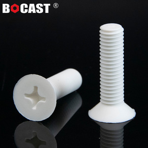 Tornillo de Cabeza Avellanada Phillips Bocast PP M2 M10, Perno Aislado de Plástico Blanco, Estándar Métrico GBT - Product Image 1