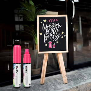 Vente en gros de marqueurs néon effaçables à sec non toxiques <span class=keywords><strong>pour</strong></span> <span class=keywords><strong>tableau</strong></span> blanc <span class=keywords><strong>tableau</strong></span> blanc fenêtre craie - Product Image 3