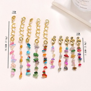 Bijoux pour <span class=keywords><strong>cheveux</strong></span> Perles en pierre naturelle Outils pour <span class=keywords><strong>cheveux</strong></span> pour tresses africaines <span class=keywords><strong>Épingle</strong></span>s et pinces <span class=keywords><strong>à</strong></span> <span class=keywords><strong>cheveux</strong></span> ethniques, Parfait pour les dreadlocks Pinces <span class=keywords><strong>à</strong></span> <span class=keywords><strong>cheveux</strong></span> - Product Image 5