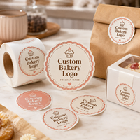 Étiquettes transparentes pour emballages de café, logo de torréfaction imprimé sur mesure, noms de mélanges de café, identification des produits de vente au détail