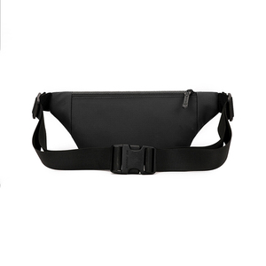 Marca personalizada Premium gran capacidad impermeable portátil deportes al aire libre negro Nylon Fanny Pack elegante hombre bolsa - Product Image 5