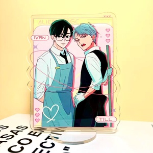 Expositor de acrílico OEM/ODM de doble cara para anime, con personajes de Ivan, Luka, Sua, Hyuna, Till, Mizi, para escritorio, coleccionable. - Product Image 5