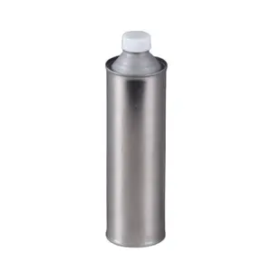 Factory directly 1 litre metal round can for motorcycle engine oil packaging with 42mm pull out spouts