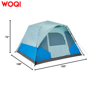 Carpa de Camping Woqi de 120x108x72 Pulgadas, Impermeable, Tipo Domo para 3 Estaciones, para 5-10 Personas, Uso en Exteriores - Product Image 1