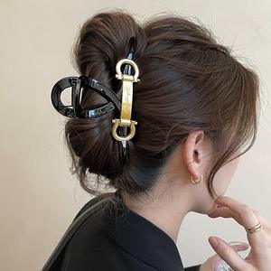 Nouveauté : Grandes pinces à cheveux de créateur pour femme en métal et acrylique, style mode - Product Image 4