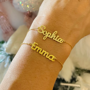 Bracciale Personalizzato in Argento Sterling Placcato Oro Fatto a Mano, Gioielli alla Moda per Uomo e Donna - Product Image 5