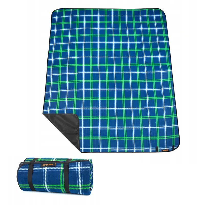 Checkerboard Backrest Foldable Picnic Rug Blanket Outdoor Beach Camping Mat