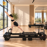 Xformer Pilates Reformer Lit de fitness coulissant haut de gamme robuste pour Studio Fitness Club Core Workout