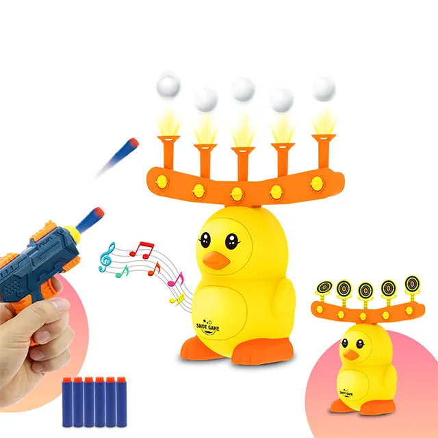 ホット販売新しいひよこ形ターゲット練習おもちゃ銃射撃練習フローティングボール射撃ゲーム子供のおもちゃ
