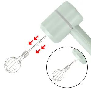 Drahtloser 3-in-1-Handmixer 3-Gang-USB-Akku für Babynahrung Tragbarer elektrischer Schneebesen-Akku-Mixer
