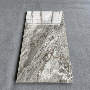 Moderne <span class=keywords><strong>Grandi</strong></span> <span class=keywords><strong>Piastrelle</strong></span> di Lusso in Gres Porcellanato Effetto Marmo Lucido Grigio Argento 60x120 per Pavimenti, Prodotte a Guangdong - Product Image 1