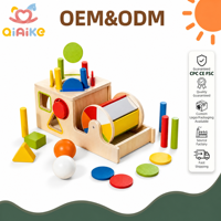 Jouet Montessori, boîte sensorielle, jouet éducatif pour enfants, apprentissage précoce, classification des couleurs, tambour textile, jouets en bois pour enfants