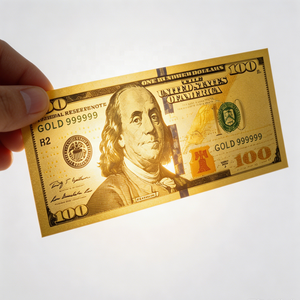 Banconote Finte Personalizzate in Foglia d'Oro 24K, Banconote Realistiche da 100 Dollari USA, Banconote Finte per Hobby, Esposizione, Feste e Novità - Product Image 5