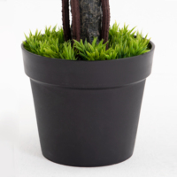 PZ-1-115 Populaire PE Pin Aiguille Topiaire Arbres Certifié Faux Vert Plante En Pot En Plastique Pot Arbres Élagués pour La Maison Chambre Décor