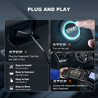 Scanner OBD2 ANCEL FX2000 avec étui de protection, outil de diagnostic 4 systèmes : moteur, ABS, SRS, transmission