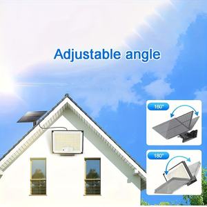 1000 lümen 172led şafak alacakaranlıkta ışık IP65 su geçirmez açık güneş enerjili güvenlik sel ışıkları duvar sundurma döken ahır için - Product Image 5