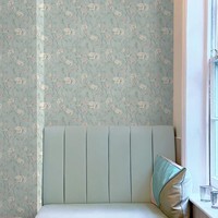 Wallpaper Bunga dan Burung, ubin kamar mandi perekat untuk dapur, tahan air, cocok untuk aplikasi dinding latar belakang dalam ruangan