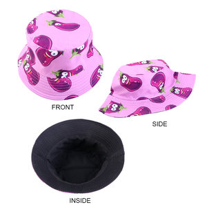 Sombrero de Pescador de Verano al por Mayor, con Estampados de Frutas, Reversible y Plegable, para Viajes y Playa, Protección Solar para Mujer - Product Image 2