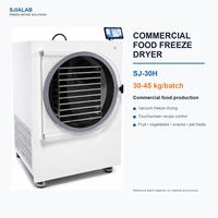 SJ-30H 30-45kg Batch Commerciële Vacuüm Vriesdroger met 18 Trays voor Fruit, Vlees, Zeevruchten, Koffie en Huisdierenvoer