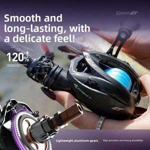 Катушка для бейткастинга HISTAR Knight Elite Long-Casting из алюминиево-магниевого сплава, ультралегкая, универсальная для приманок - Product Image 5