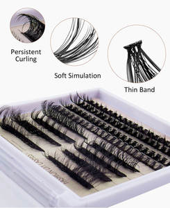 Mixed Procurement Low Price Mix 10-16mm Cluster Lashes Professional Individual <b>Eyelashes</b> <b>DIY</b> Lash <b>Extension</b> <b>Kit</b> - Product Image 3