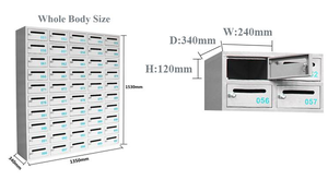 Boîte <span class=keywords><strong>aux</strong></span> <span class=keywords><strong>lettres</strong></span> de service postal métallique extérieure personnalisée Boîte <span class=keywords><strong>aux</strong></span> <span class=keywords><strong>lettres</strong></span> commerciale d'appartement et de communauté - Product Image 6