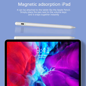 Stylet 2-en-1 actif capacitif en métal avec logo personnalisé, attraction magnétique et pointe fine pour iPad et téléphone - Product Image 3