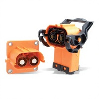 Connecteur DC HV/HVIL pour Véhicule Électrique, IP67, Automobile, Droit, 1, 2 ou 3 Broches, 200A, 300A, Contact Cuivre, 1000V, pour Stockage d'Énergie