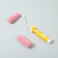 Rouleau à peinture de 4 pouces, design ergonomique léger, brosse réutilisable pour la décoration intérieure et les retouches de peinture