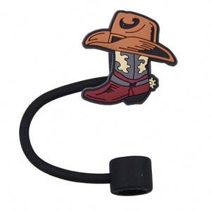 ฝาปิดกันฝุ่นซิลิโคนเกรดอาหารปลายหลอดพีวีซีแบบนำกลับมาใช้ใหม่ได้ลายการ์ตูนน่ารักวัสดุ PP - Product Image 2