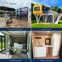 Capsule spatiale modulaire moderne Apple Cabin, maison préfabriquée portable pour bureau de jardin, café, salle de réception