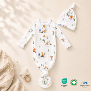 Vente en gros, faible MOQ, gigoteuse côtelée pour bébé, combinaison de sommeil à boutons-pression pour nourrissons et tout-petits, unisexe, en coton doux - Product Image 2
