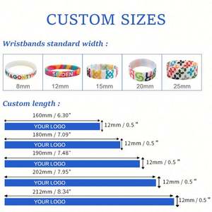 Venta Directa al por Mayor, Pulsera de Silicona de Alta Calidad y Bajo Precio, Personalizada con Mensaje o Logotipo, Muestra Gratuita, Promoción - Product Image 4