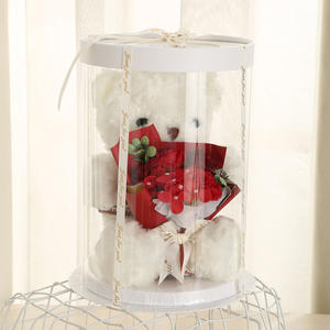 ตุ๊กตาหมีเท็ดดี้คุณภาพสูง TC พร้อมกล่องของขวัญดอกกุหลาบประดิษฐ์ ตุ๊กตาผ้ากำมะหยี่ ช่อดอกกุหลาบ ของขวัญวันเกิด วันแม่ วันวาเลนไทน์ - Product Image 2