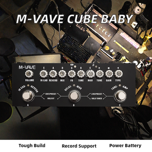 <span class=keywords><strong>Pedal</strong></span> <span class=keywords><strong>de</strong></span> Efectos para Guitarra Eléctrica M-VAVE Cube Baby al por Mayor <span class=keywords><strong>Cubo</strong></span> Multiefectos Negro para Instrumentos - Product Image 2
