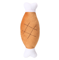 Jouet pour chien en peluche double bâtonnet d'os - Sonore, résistant à la mastication, pour le nettoyage des dents, avec son doux pour chiens et chats de petite et moyenne taille