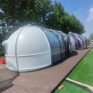 Carpa Domo Geodésica Transparente de Lujo Starshine, Impermeable y Resistente a los Rayos UV, <span class=keywords><strong>Refugio</strong></span> Prefabricado para Glamping, para Airbnb y Resorts - Product Image 6