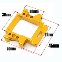 Soporte de Brazo de Control Inferior Trasero de Aleación de Aluminio 102061, Pieza de Actualización Universal 02021 para Vehículo Eléctrico 1/10