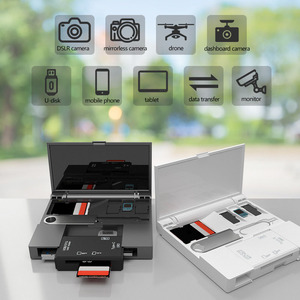 Lector de tarjetas con caja de almacenamiento multifuncional TODO en uno Tipo-c USB3.0 Transferencia USB Flash Drive TF/SD Almacenamiento de tarjetas - Product Image 3