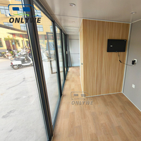 Chine personnalisé personnalisé prix raisonnable luxe portable en fibre de verre conteneur modulaire maison cosses petite maison smart apple cabin