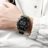 Jam tangan Digital LED olahraga luar ruangan baru jam Alarm multifungsi jam tangan elektronik tahan air pelajar (WT2280)