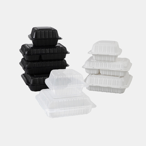 Safe for Microwave and Freezer BPA Free Plastic PP Hinged to Go Clamshell Take Out Food <b>Containers</b> - Product Image 6