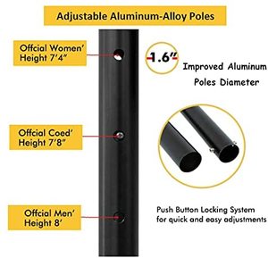 Red de <span class=keywords><strong>Voleibol</strong></span> Plegable <span class=keywords><strong>para</strong></span> Exteriores VN02A, <span class=keywords><strong>Precio</strong></span> Económico, Longitud Personalizada, Soporte Portátil con Red, <span class=keywords><strong>Postes</strong></span> Estándar - Product Image 3